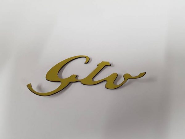 Alfa Romeo 'GTV' Badge Adhesive Backing