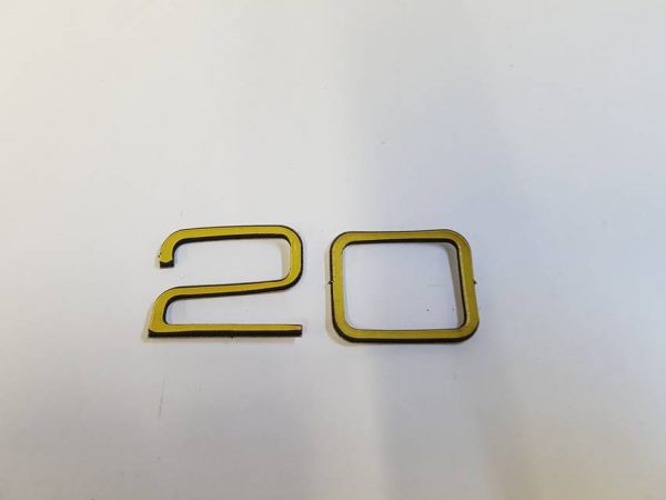 Alfa Romeo GTV/Spider Rear Boot 2.0 Badge Adhesive Back