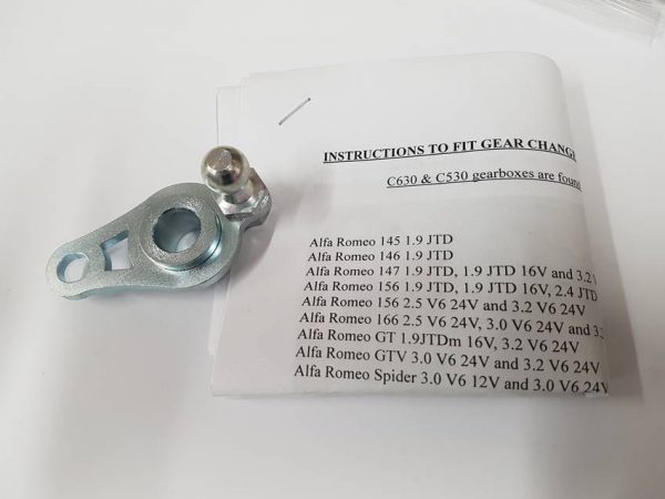 Alfa Romeo V6 & JTDm (C530 & C630 Gearboxes) Sports Shifter Adapter