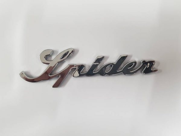 Alfa Romeo Spider Script Boot Badge