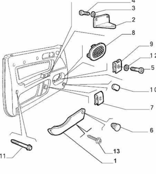 Alfa Romeo GTV/Spider Door Pocket Trim Button - Image 3