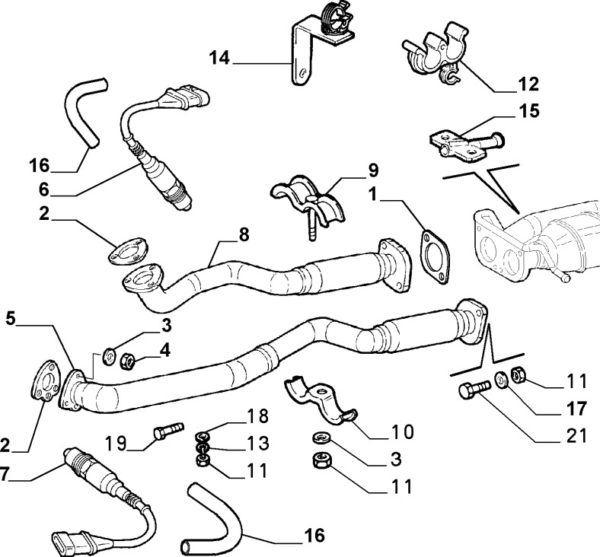 Alfa Romeo GTV/Spider (916) CF3 Manifold to Downpipe Exhaust Gasket - Image 2