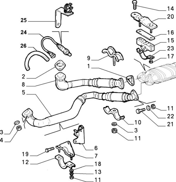 Alfa Romeo GTV/Spider (916) CF3 Manifold to Downpipe Exhaust Gasket - Image 3
