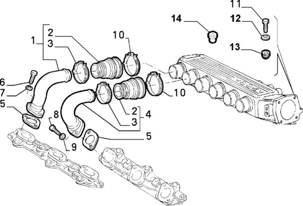 Alfa Romeo V6 Intake Manifold Gasket - 24v - Image 2