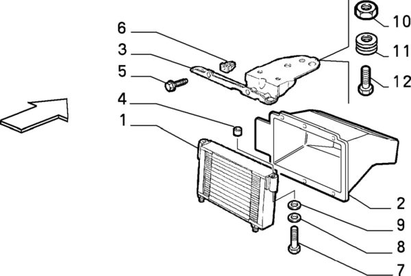 Alfa Romeo GTV/Spider (916) V6 Oil Cooler Bracket - Image 2