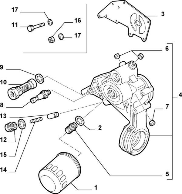Alfa Romeo V6 2.5, 3.0 & 3.2 Oil Filter Housing Metal Gasket - Image 2