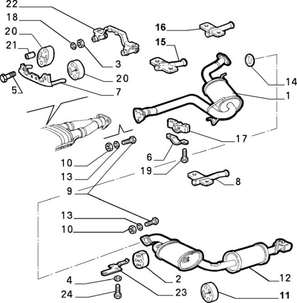 Alfa Romeo GTV/Spider (916) Exhaust Mount - Image 2