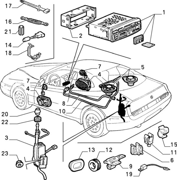 Alfa Romeo GTV/Spider (916) Aerial Grommet - Image 2
