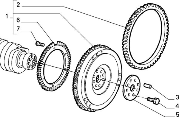 Alfa Romeo GTV/ Spider Flywheel Timing Ring Fixings - Image 2