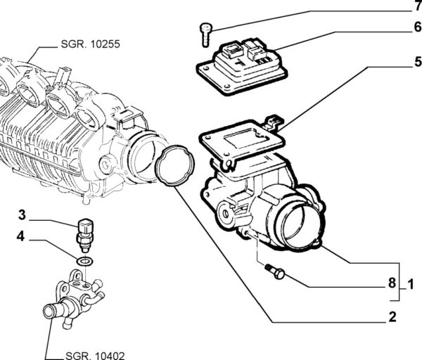 Alfa Romeo GTV/Spider Temperature Sensor - CF3/CF4 - Genuine - Image 2