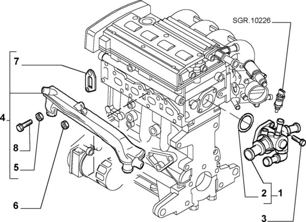 Alfa Romeo GTV/Spider 2.0 Twimspark & JTS Thermostat O Ring - Image 2