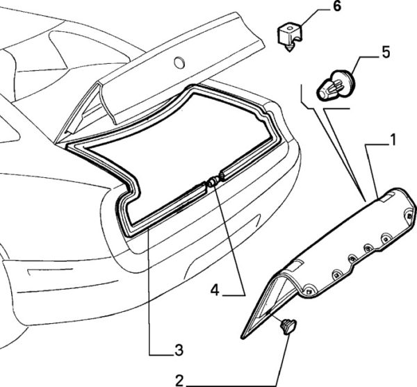 Alfa Romeo GTV/Spider Boot lid Adjustment Rubbers - Image 2