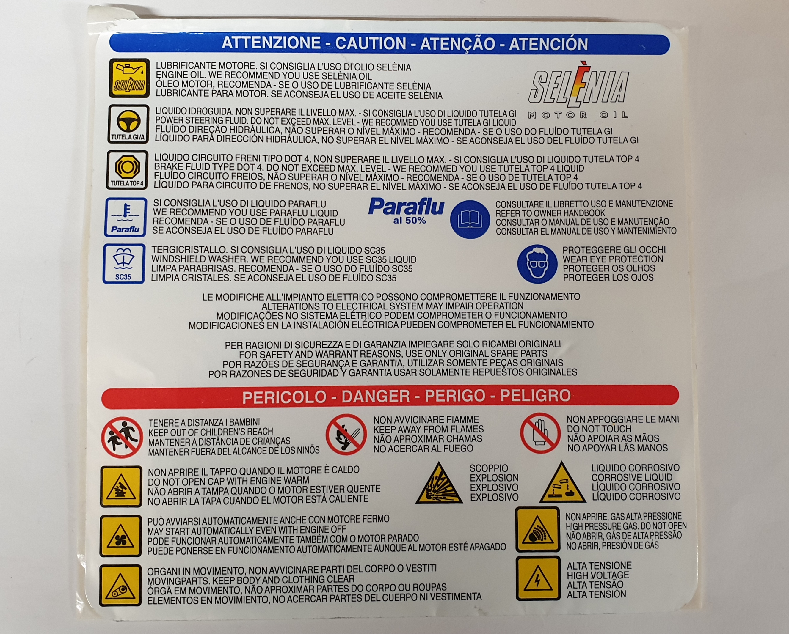 Alfa Romeo 147 156 Gta Under Bonnet Sticker Totally Alfa