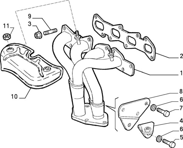 Alfa Romeo GTV/Spider (916) Twinspark/JTS Exhaust Manifold Stud - Image 2