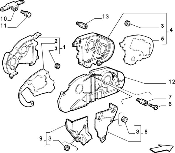 Alfa Romeo GTV/Spider V6 Cam Belt Cover - Image 2