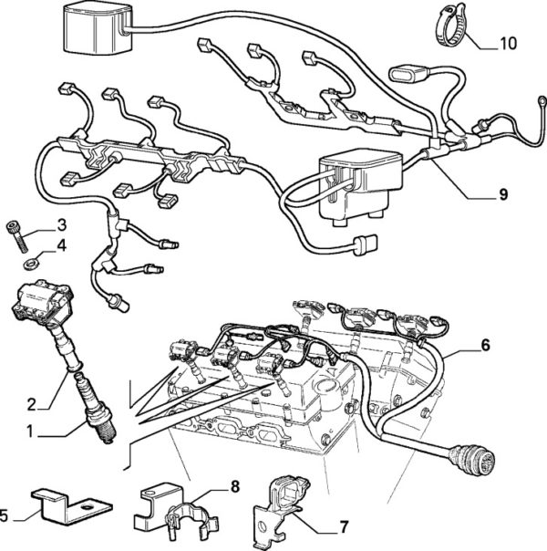 Alfa Romeo GTV/Spider V6 24v Spark Plug - NGK PFR6B - Image 2