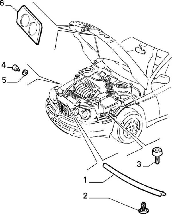 Alfa Romeo GTV/Spider Rubber Bonnet Stop - Image 2