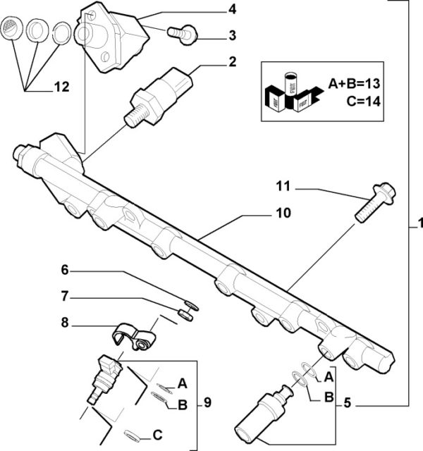 Alfa Romeo GTV/Spider JTS Fuel Injector Seal Set - Image 3