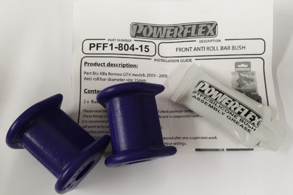 Alfa Romeo GTV/Spider Powerflex - Front Anti Roll Bar Bush Set - 15mm