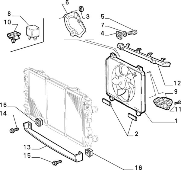 Alfa Romeo GTV/Spider Fan Resistor For Radiator - Image 2
