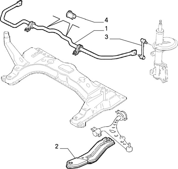 Alfa Romeo GTV/Spider Powerflex - Front Anti Roll Bar Bush Set - 15mm - Image 3