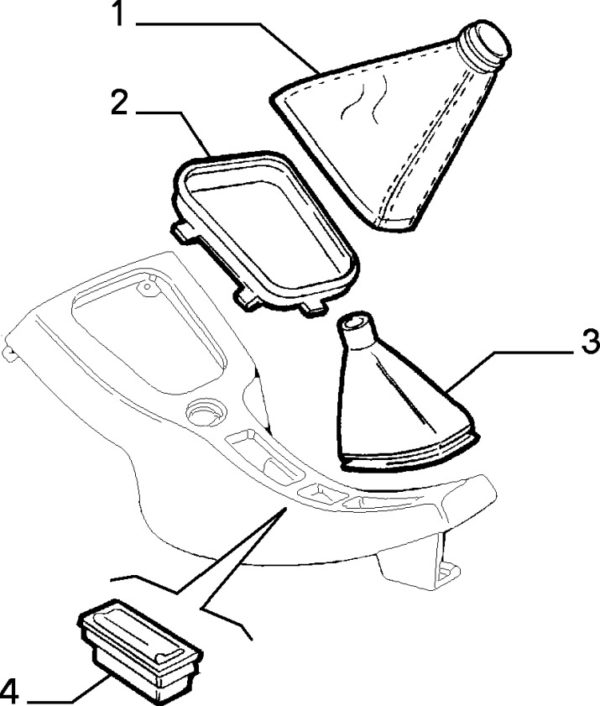 Alfa Romeo GTV/Spider Gear Lever Gaiter - Phase 1 - Image 2