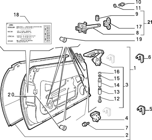 Alfa Romeo GTV & Spider (916) Door Hinge Pin - Image 2