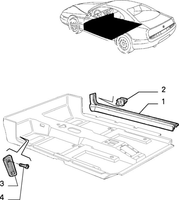 Alfa Romeo GTV/Spider Threshold Cover - RH - Image 2