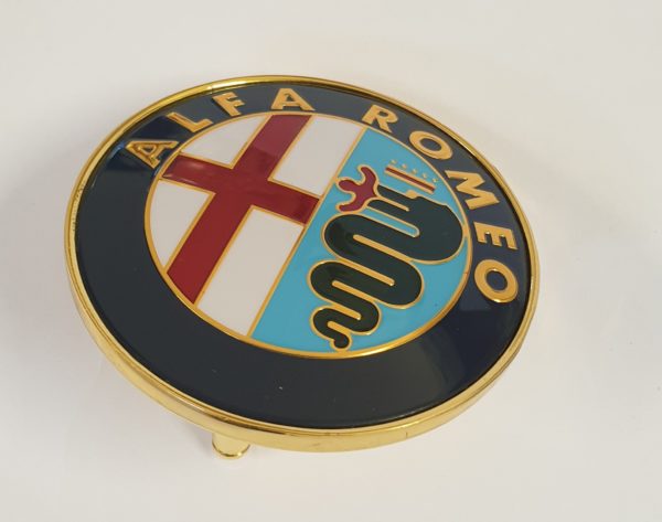 Alfa Romeo GTV/Spider Swivel Boot Badge - Early Type - Genuine