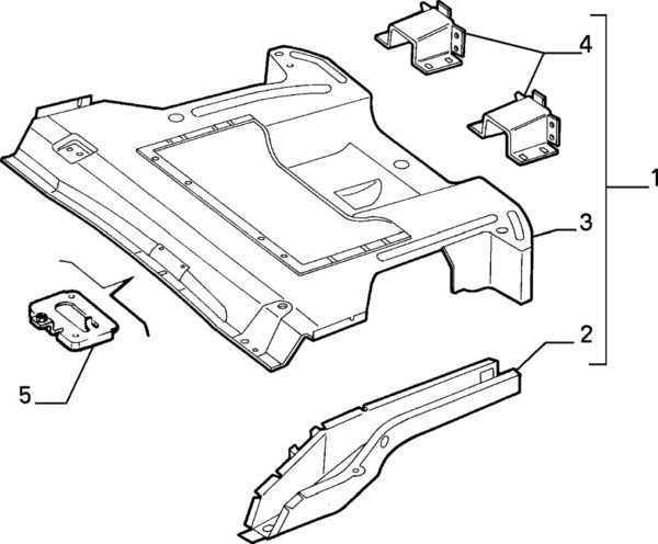 Alfa Romeo GTV/Spider Rear Left Hand Chassis Rail - Image 2