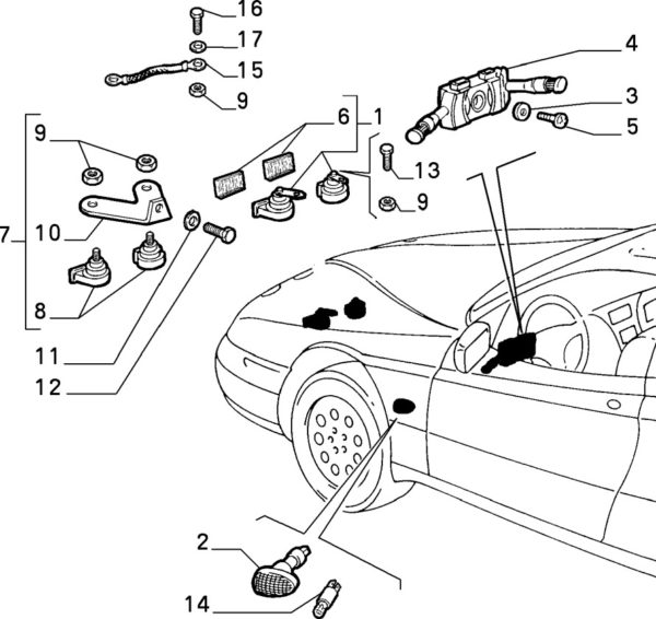 Alfa Romeo GTV/Spider Horn - V6 High Pitch - Image 2