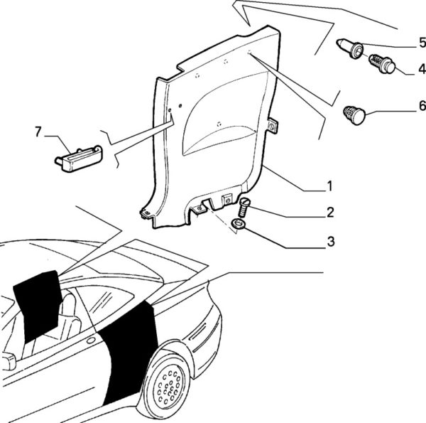 Alfa Romeo GTV Front Seat Belt Clip - Image 2