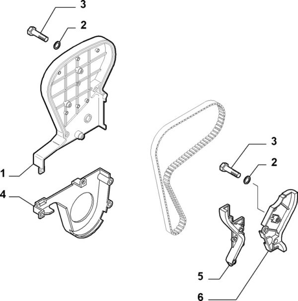 Alfa Romeo GTV/Spider JTS Cam Belt Cover - Image 2