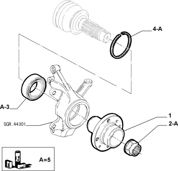 Alfa Romeo 3.2 V6 Front Hub - Image 2