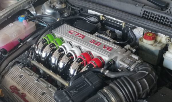 Alfa Romeo V6 3.0/3.2 Inlet Silicone Hose Set - Red - Image 2