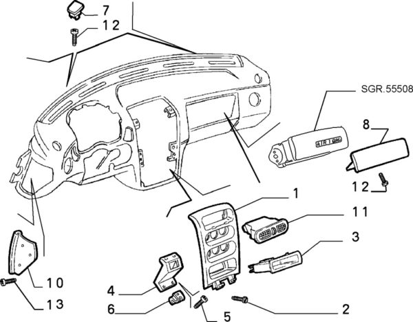 Alfa Romeo GTV/Spider Dashboard Grommet - Image 2