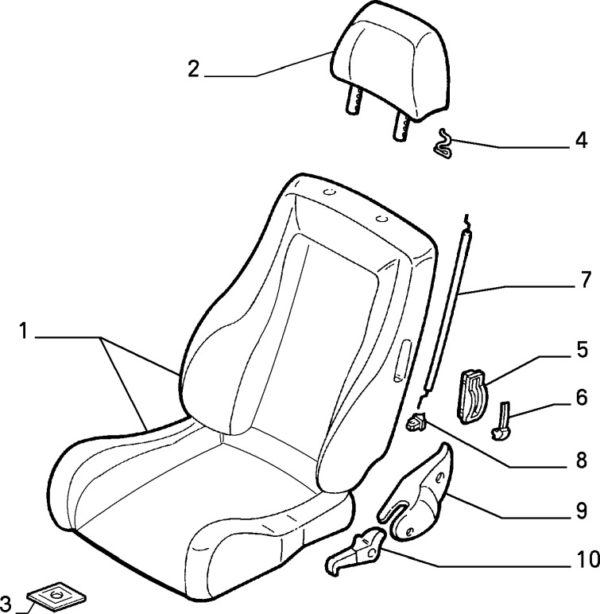 Alfa Romeo GTV Front Seat Side Trim - Image 2