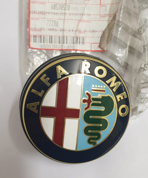 Alfa Romeo GTV/Spider Swivel Boot Badge & Holder - Genuine