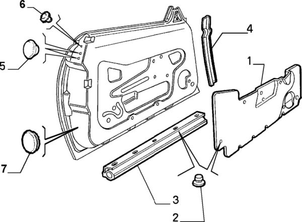 Alfa Romeo GTV/Spider Door - Bottom Seal - Image 2