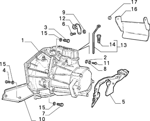 Alfa Romeo GTV/Spider Gearbox/Flywheel Cover - Image 2