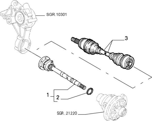 Alfa Romeo V6 Inner Drive Shaft - Image 2