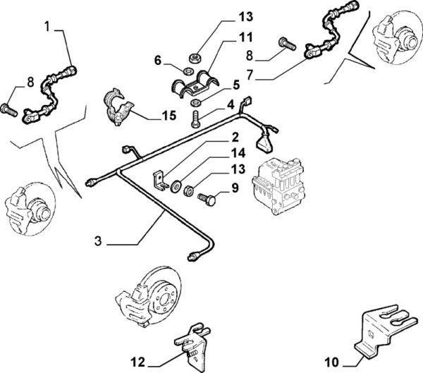 Alfa romeo GTV/Spider ABS Sensor - Front Right - Genuine - Image 2