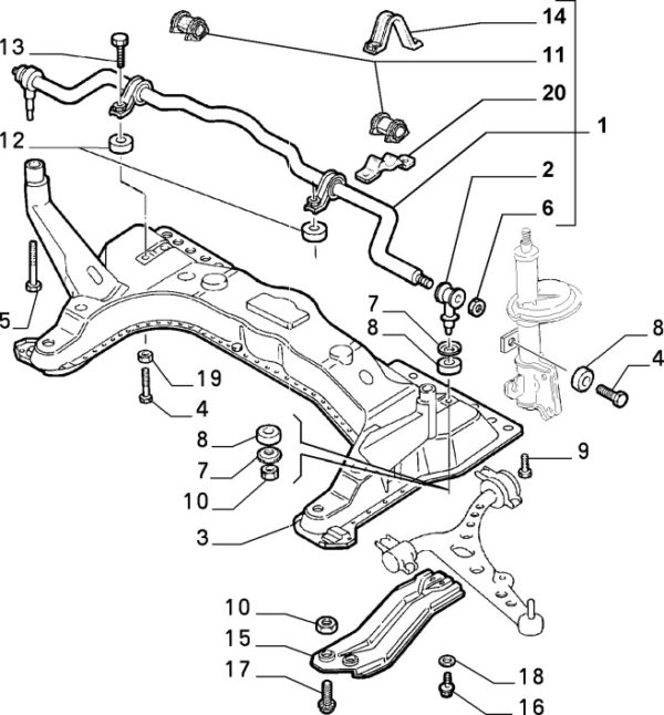 Alfa Romeo GTV/Spider Suspension Stiffening Plate - RH - Image 2