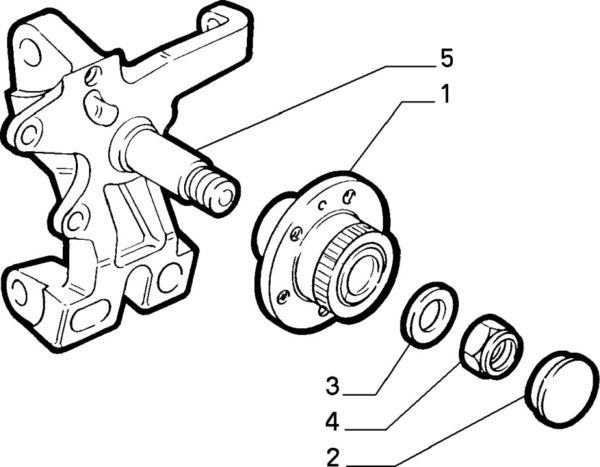 Alfa Romeo GTV/Spider (916) Rear Hub Dust Cover - Image 2
