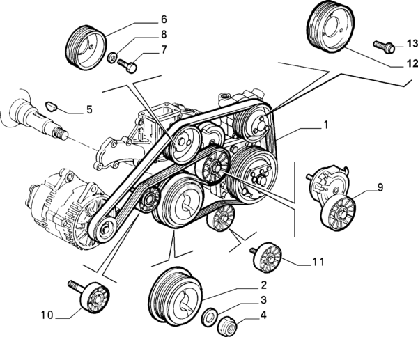 Alfa Romeo V6 Crankshaft Pulley Washer - Image 2