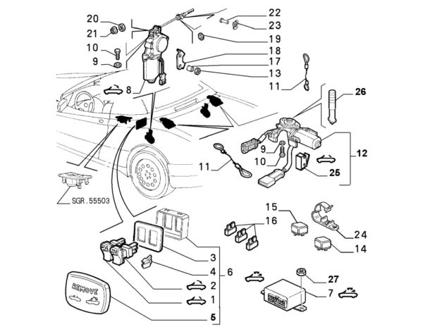 Alfa Romeo Spider (916) Roof/Clam Motor - Image 2