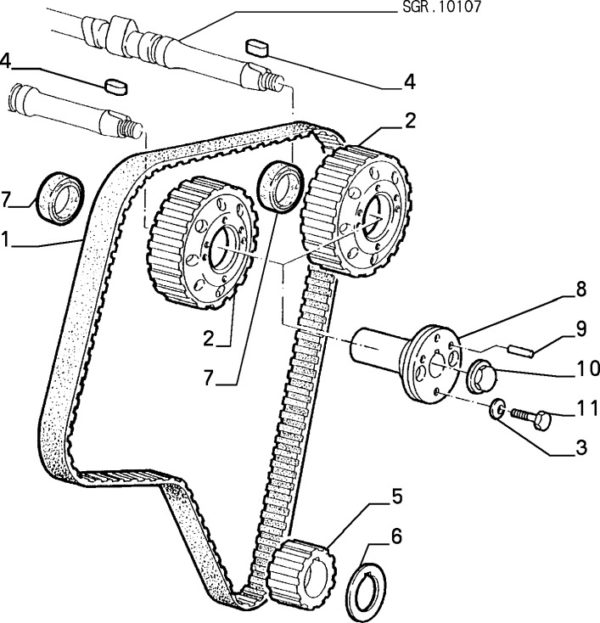 Alfa Romeo GTV/Spider V6 Crankshaft Spacer For Timing Belt Gear - TotallyAlfa - Image 3