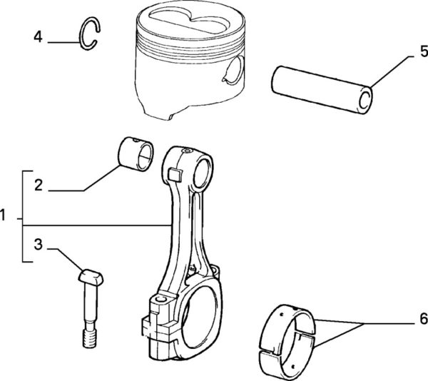 Alfa Romeo GTV/Spider Twinspark Big End Bearings - Image 2