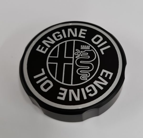 Alfa Romeo V6 Engine Aluminium Oil Filler Cap - Late