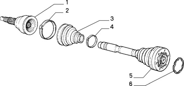 Alfa Romeo GTV/Spider V6 Inner CV Joint - Image 2